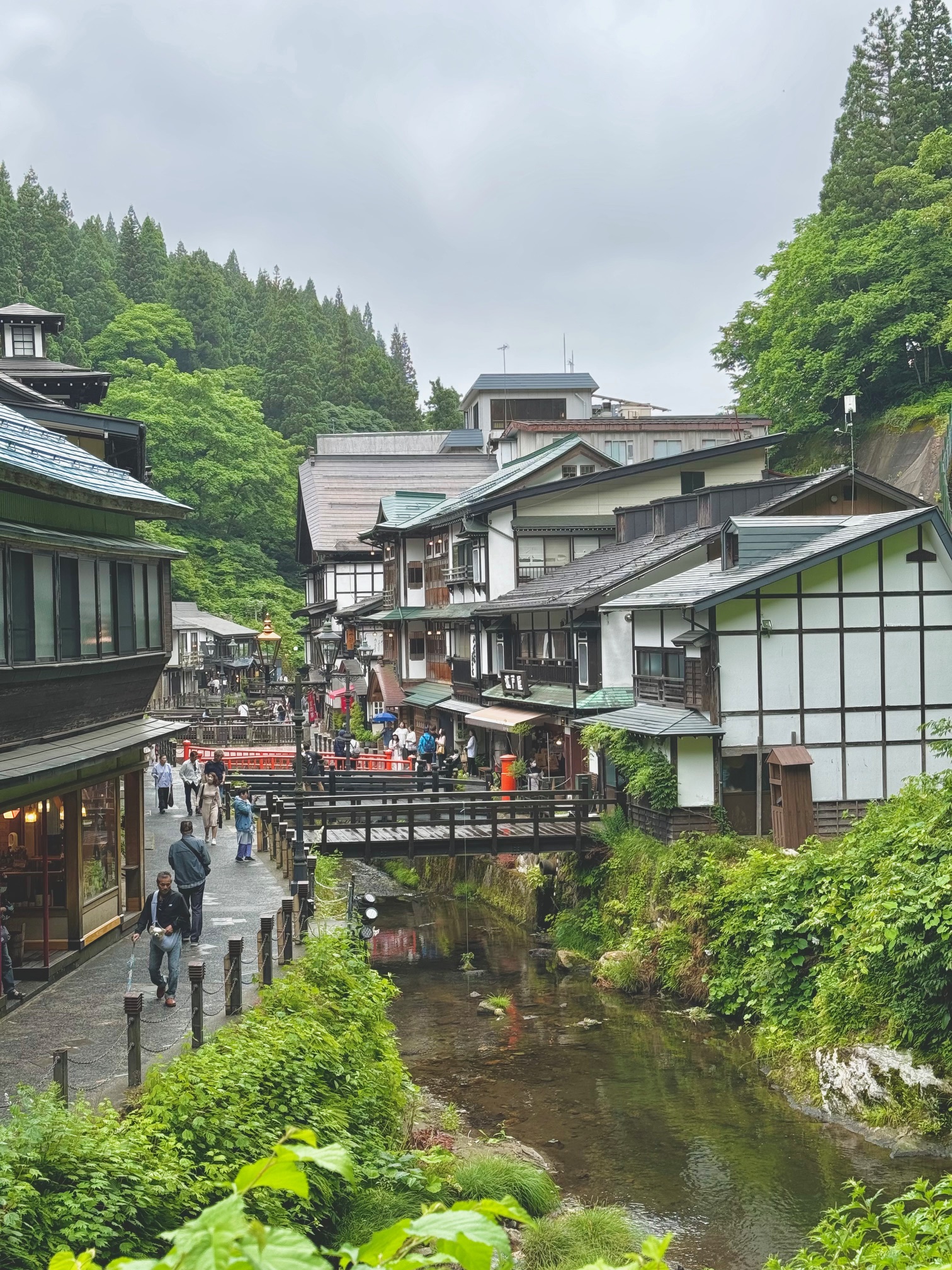 夏の銀山温泉！