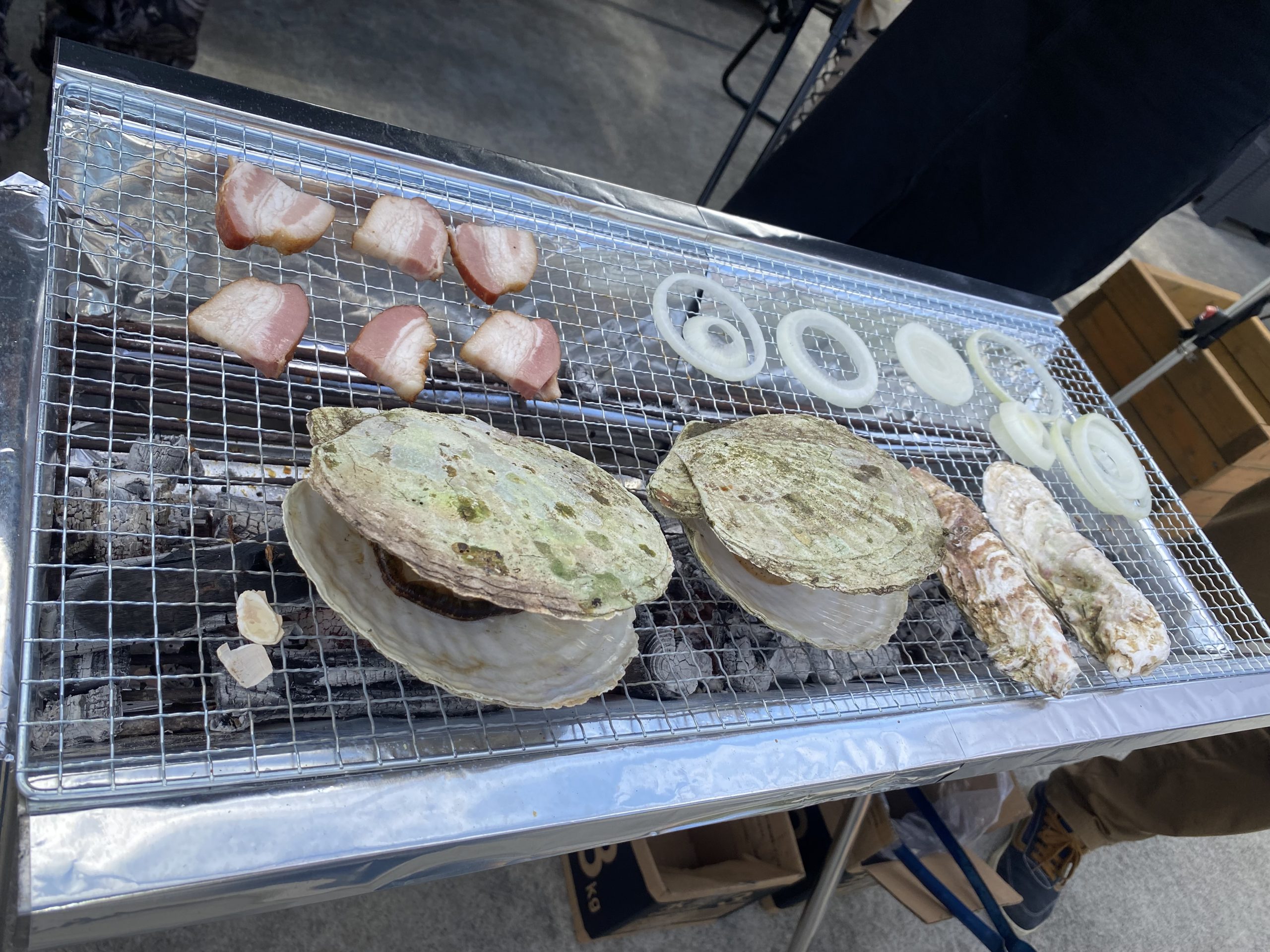 築地で浜焼きBBQ